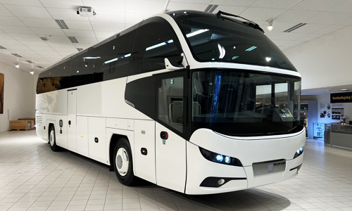 Neoplan Coach – Full-size bus available for long-term lease in Azerbaijan for group travel